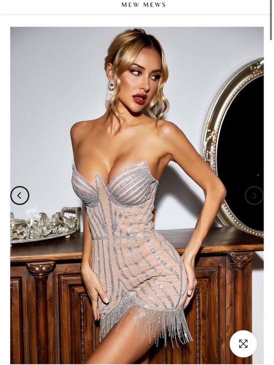 Mew Mews Dresses & Skirts - Mew Mews Layla Diamante Mini Dress